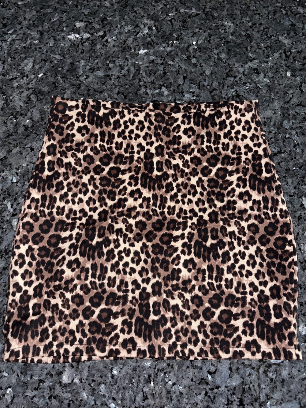 Pinkyotto Leopard Print Mini Skirt - Brown and Black